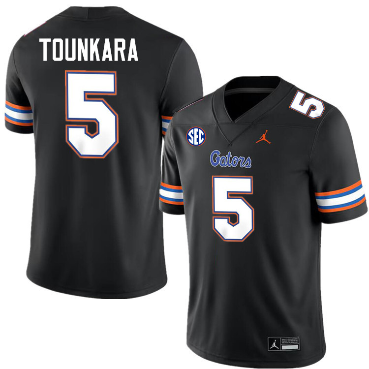 Muizz Tounkara Florida Jersey,Florida Gators #5 Muizz Tounkara Uniforms,Jersey Youth-Black